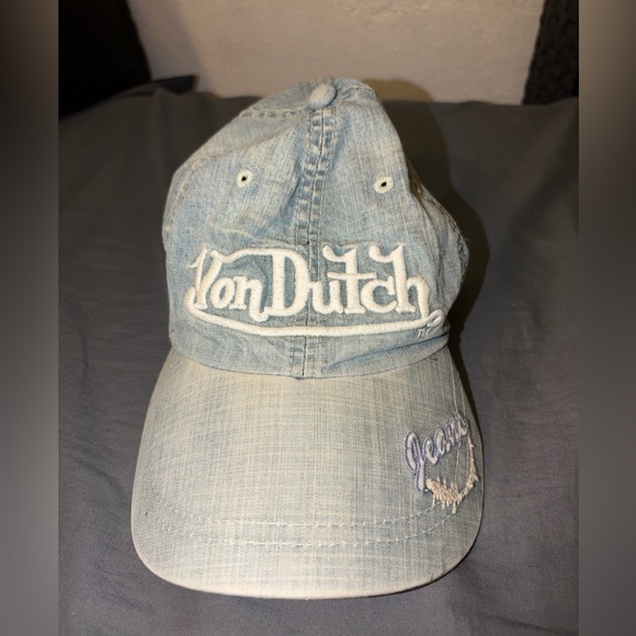 Von Dutch Navy and Light Blue Cap